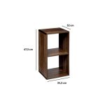 ПОЛИЦА 2 ДЕЛА КОЦКА ИНДУС 167861 ДРВО 34.5х32х67.5цм - Image 2