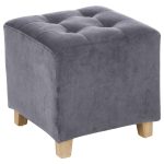 ТАБУРЕТКА ОТОМАН 35х33.х35 СИВА 121360М - Image 3