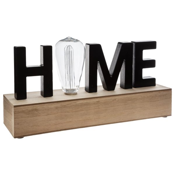 ДРВЕН УКРАС СО ЛЕД 34см 167637 HOME