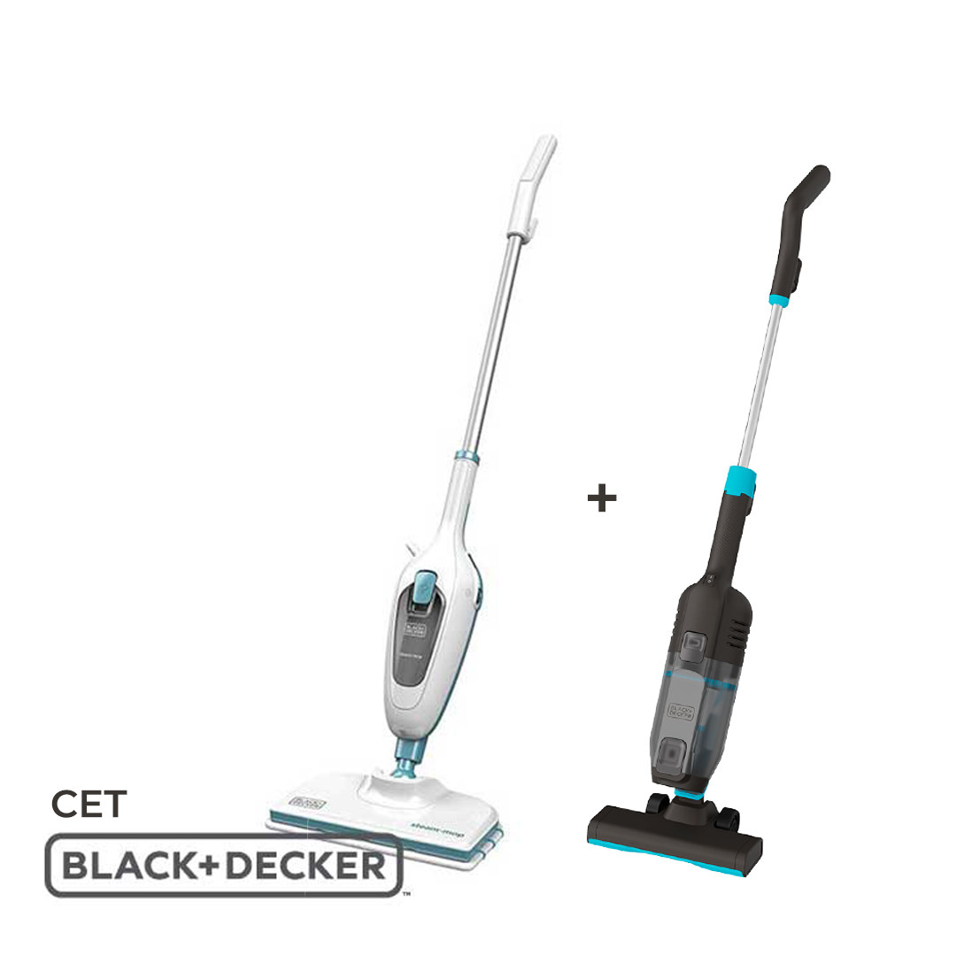 230999 СЕТ СТИК ПРАВОСМУКАЛКА И ЧИСТАЧ НА ПАРЕА BLACK+DECKER - Image 1