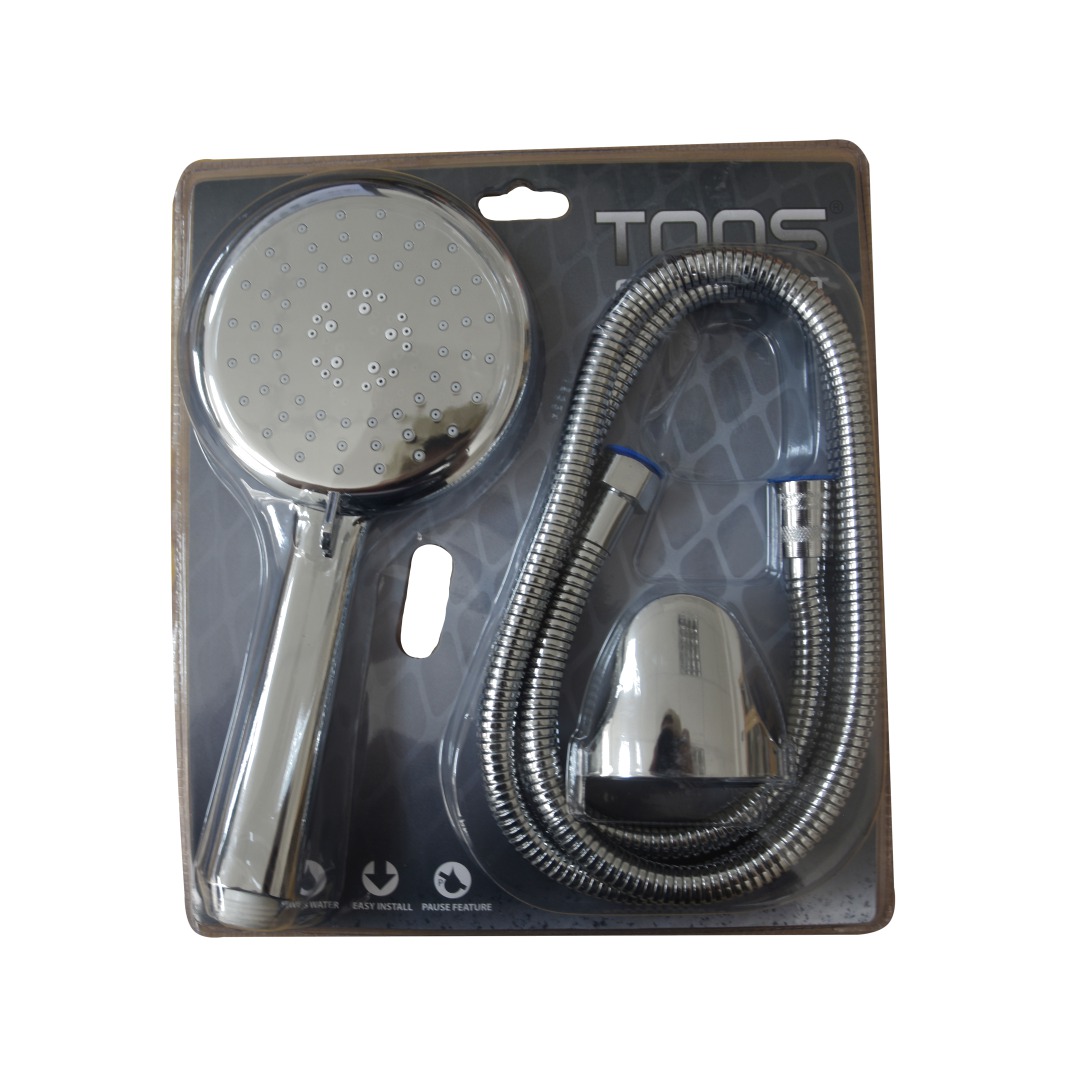 10517-pack Слушалка за туш со црево тонс - 010517 - Image 1