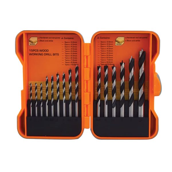 MAXPULS СЕТ БУРГИИ 15 парчиња (3–10 mm) (9483)