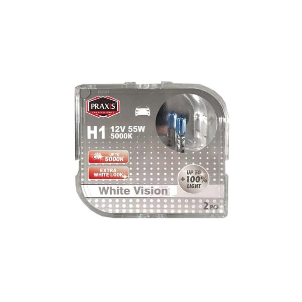 Халогена сијалица Praxis – H1, 12V, 55W, 5000K 52347