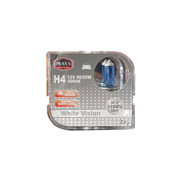 Халогена сијалица Praxis – H4, 12V, 60/55W, 5000K 52348