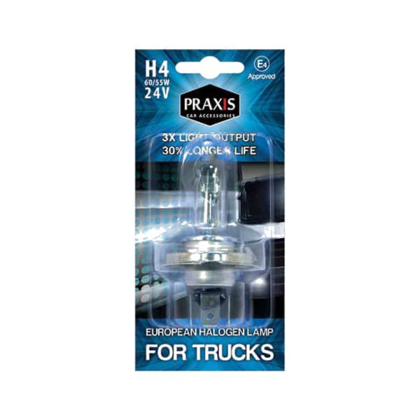 Халогена сијалица Praxis – H4, 60/55W, 24V 52401