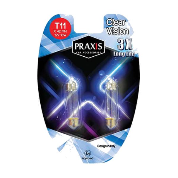 Сулфатна сијалица Praxis – Т11×42 мм. 12V, 10W 52502