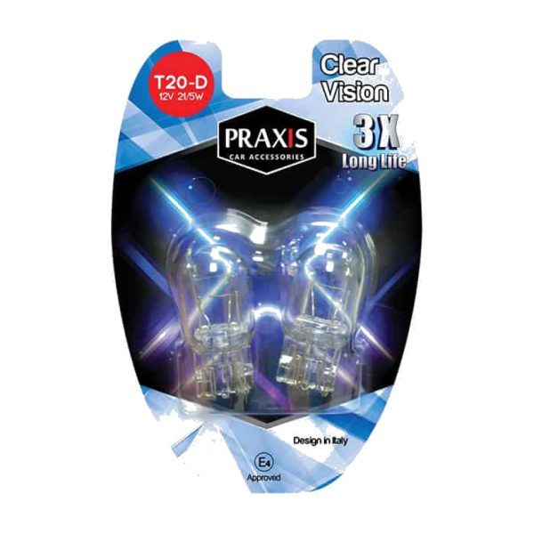 Aвто сијалица Praxis – T20-D, 12V/21/5W 52506