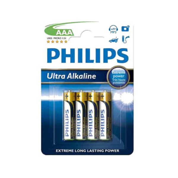 Philips батерии Ultra Алкални AAA – 4 ком. – 550363