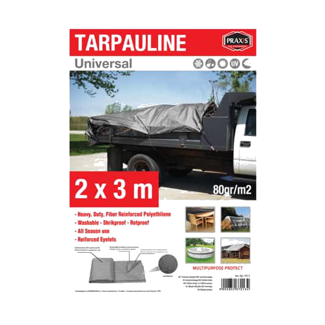 7013.jpg PRAXIS Заштитна церада тарпаулин – 2 x 3 м. 80 гр. – 7013 - Image 1