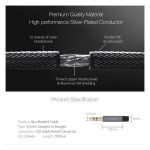 Busy® Aux cable 1m silver (jack to jack)-50709 - Image 4