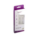 Busy® Aux cable 1m silver (jack to jack)-50709 - Image 2